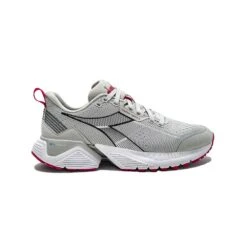 Diadora Women's Mythos Blushield Vigore 2 Running Shoe - Silver Dd/Blk/Rubine Red - Regular (B)