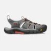 Keen Men's Newport H2 Sandal - Magnet/Nasturtium- Regular (D)