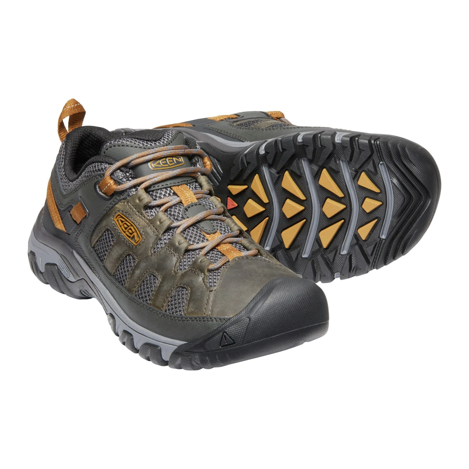 Keen Men's Targhee Vent Trail Shoe - Raven/Bronze Brown - Regular (D) - Image 2