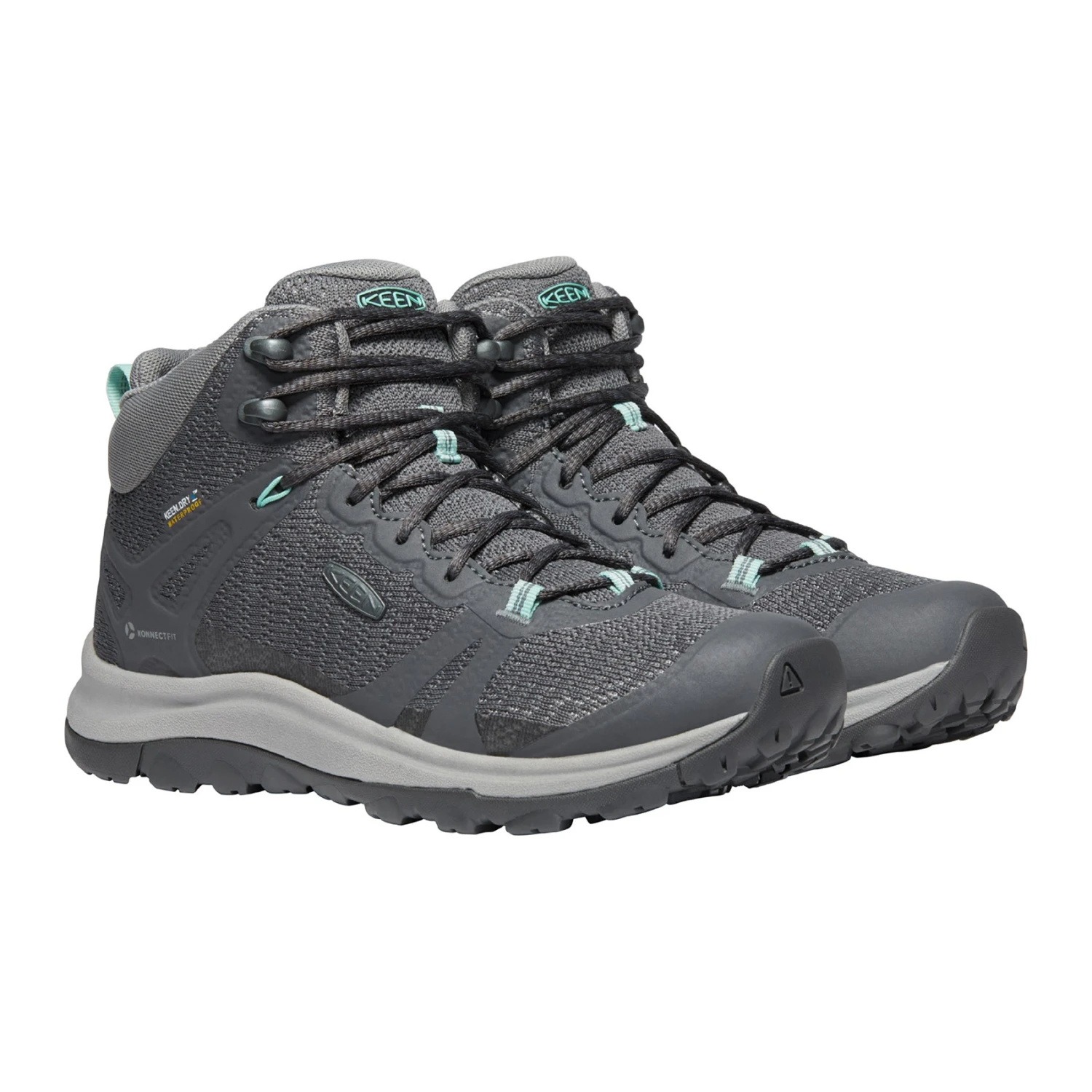 Keen Women's Terradora II Mid Waterproof Hiking Boot - Magnet/Ocean Wave - Regular (B) - Image 3
