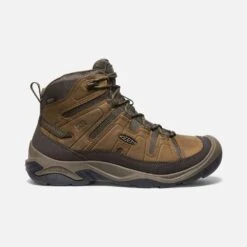Keen Men's Circadia Mid WP Hiking Boot - Bison/Brindle - Regular (D)