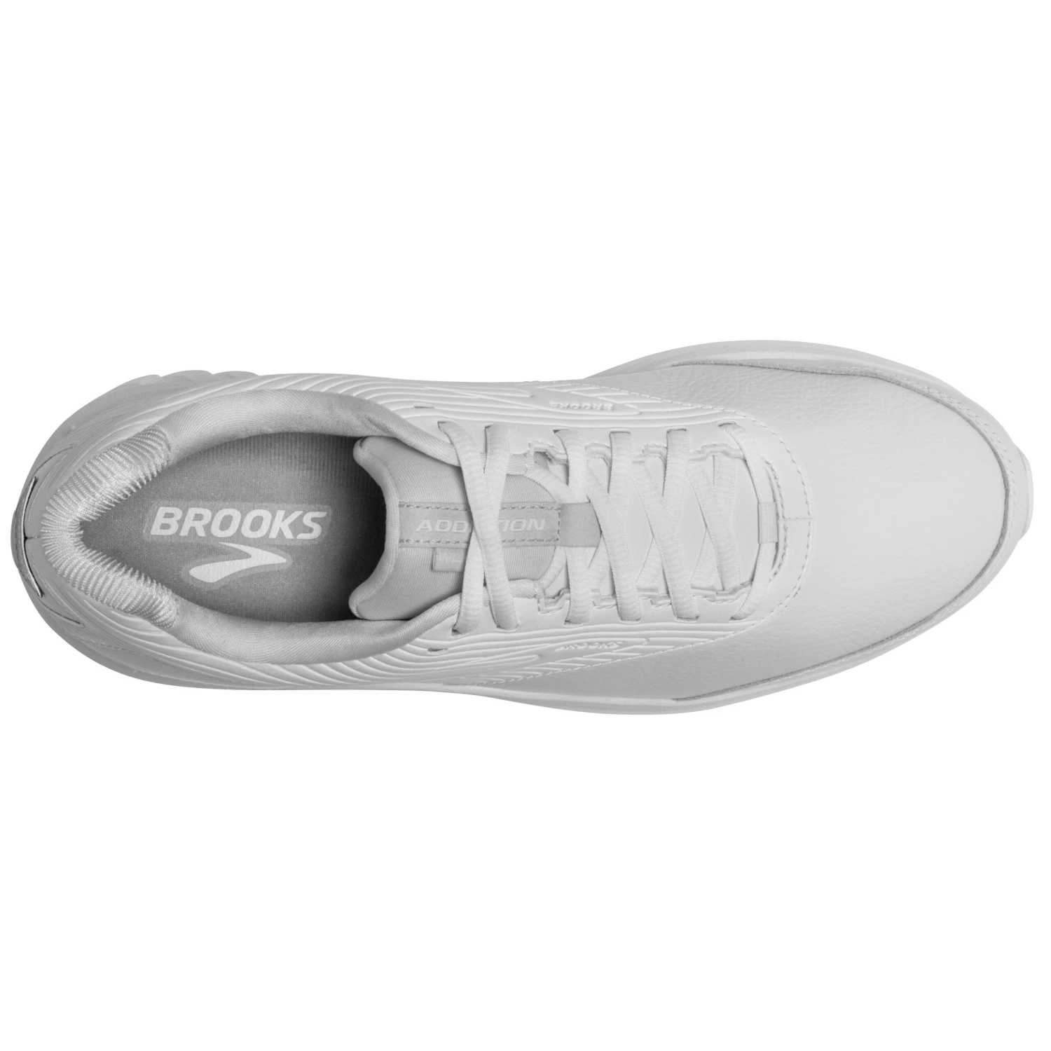 BROOKS Men's Addiction Walker 2 Walking Shoe- White/White-Narrow (B) - Image 5