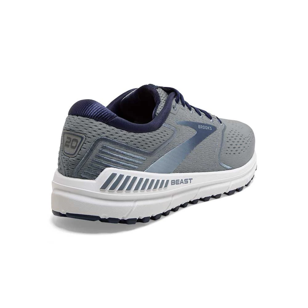 BROOKS Men's Beast 20 Running Shoe - Blue/Grey/Peacoat - Regular (D) - Image 3