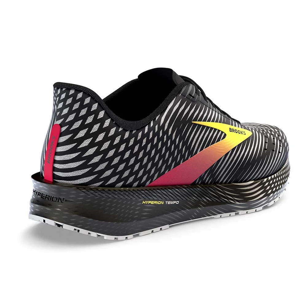 BROOKS Men's Hyperion Tempo Running Shoe - Black/Pink/Yellow - Regular (D) - Image 4