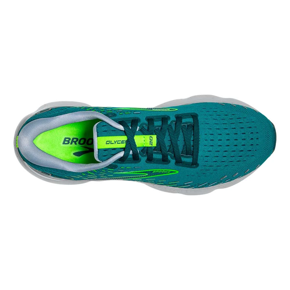 BROOKS Men's Glycerin 20 Running Shoe - Kayaking/Heron/Green Gecko - Regular (D) - Image 5
