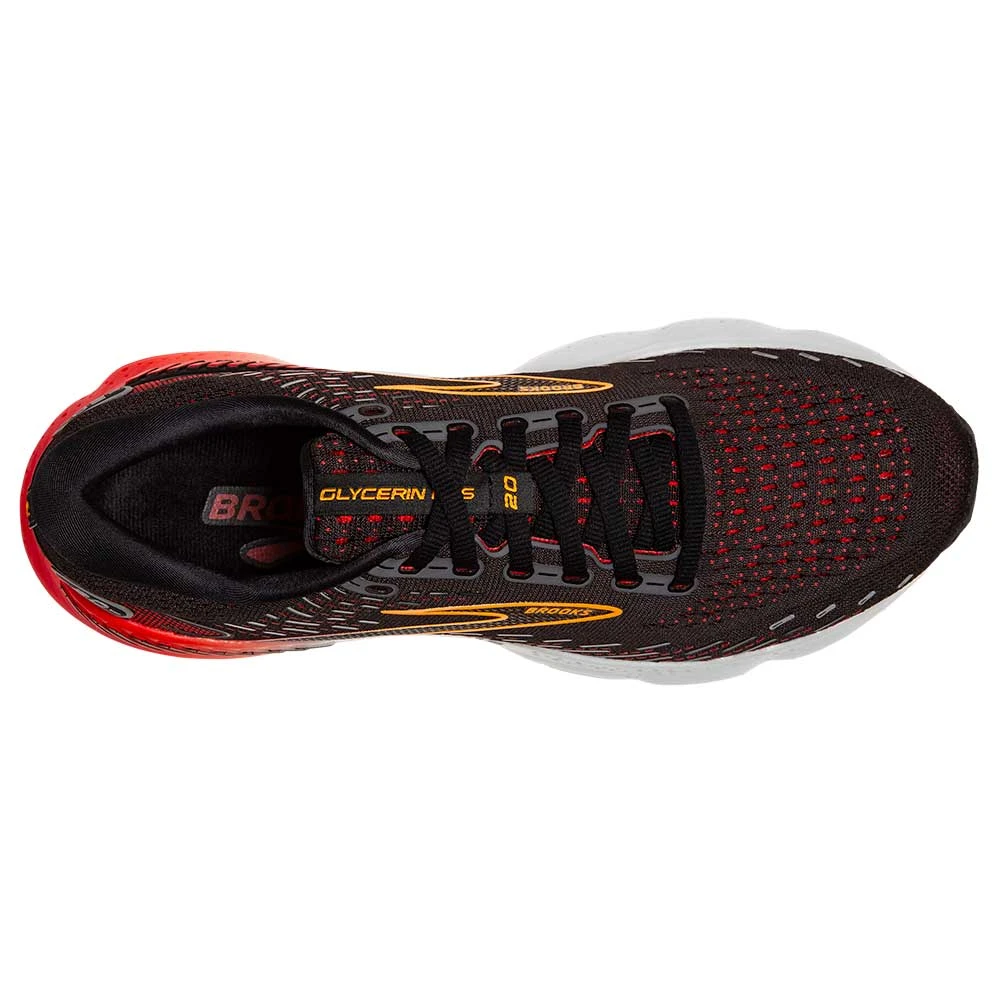 BROOKS Men's Glycerin GTS 20 Running Shoe- Black/Blackened Pearl/Fiery Re- Regular (D) - Image 5