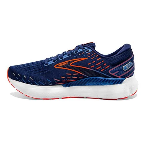 BROOKS Men's Glycerin GTS 20 Running Shoe - Blue Depths/Palace Blue/Orange - Regular (D) - Image 3