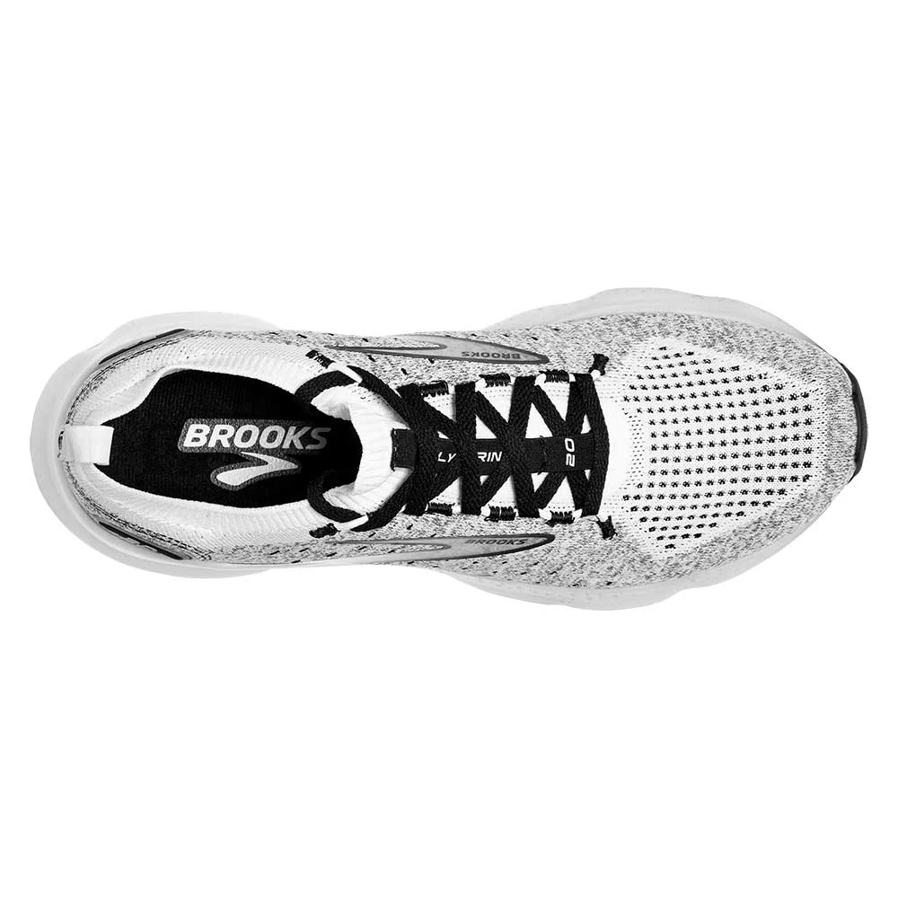 BROOKS Men's Glycerin StealthFit 20 Running Shoe - White/Grey/Black - Regular (D) - Image 4