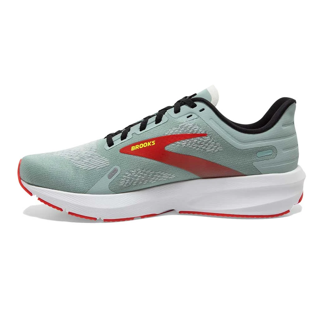 BROOKS Men's Launch 9 Running Shoe- Blue Surf/Black/Cherry Tomato- Regular (D) - Image 4