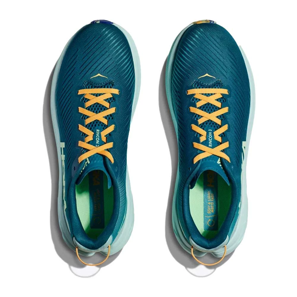 Hoka Men's Rincon 3 Running Shoe - Deep Lagoon/Ocean Mist - Regular (D) - Image 4