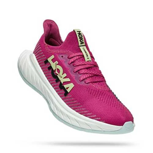 Hoka Women's Carbon X 3 Running Shoe- Festival Fuchsia/Black- Regular (B) - Image 2
