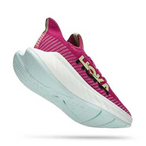 Hoka Women's Carbon X 3 Running Shoe- Festival Fuchsia/Black- Regular (B) - Image 3