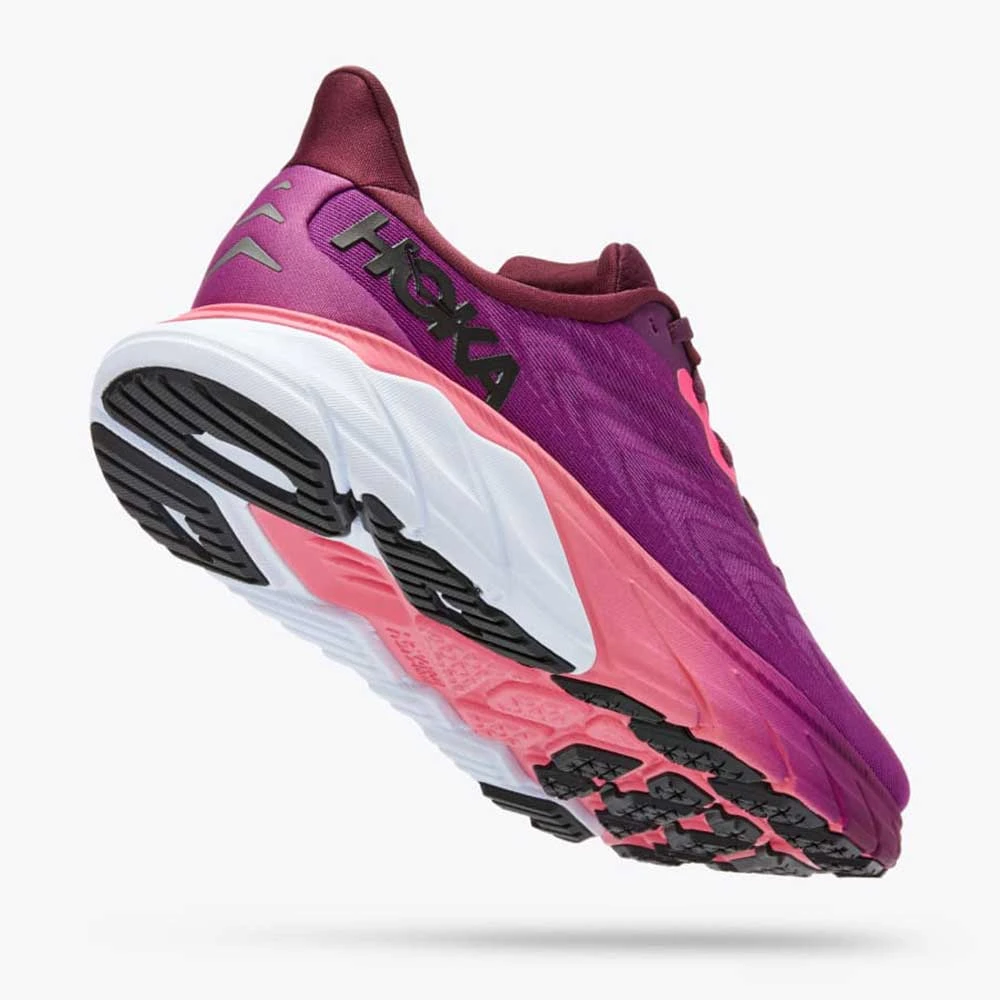 Hoka Women's Arahi 6 Running Shoe - Grape Wine/Beautyberry- Regular (B) - Image 3