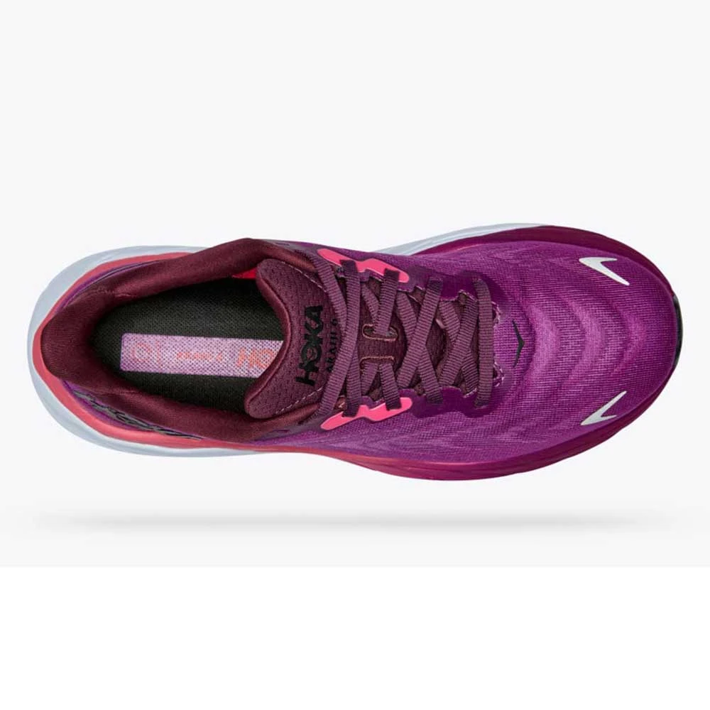 Hoka Women's Arahi 6 Running Shoe - Grape Wine/Beautyberry- Regular (B) - Image 5