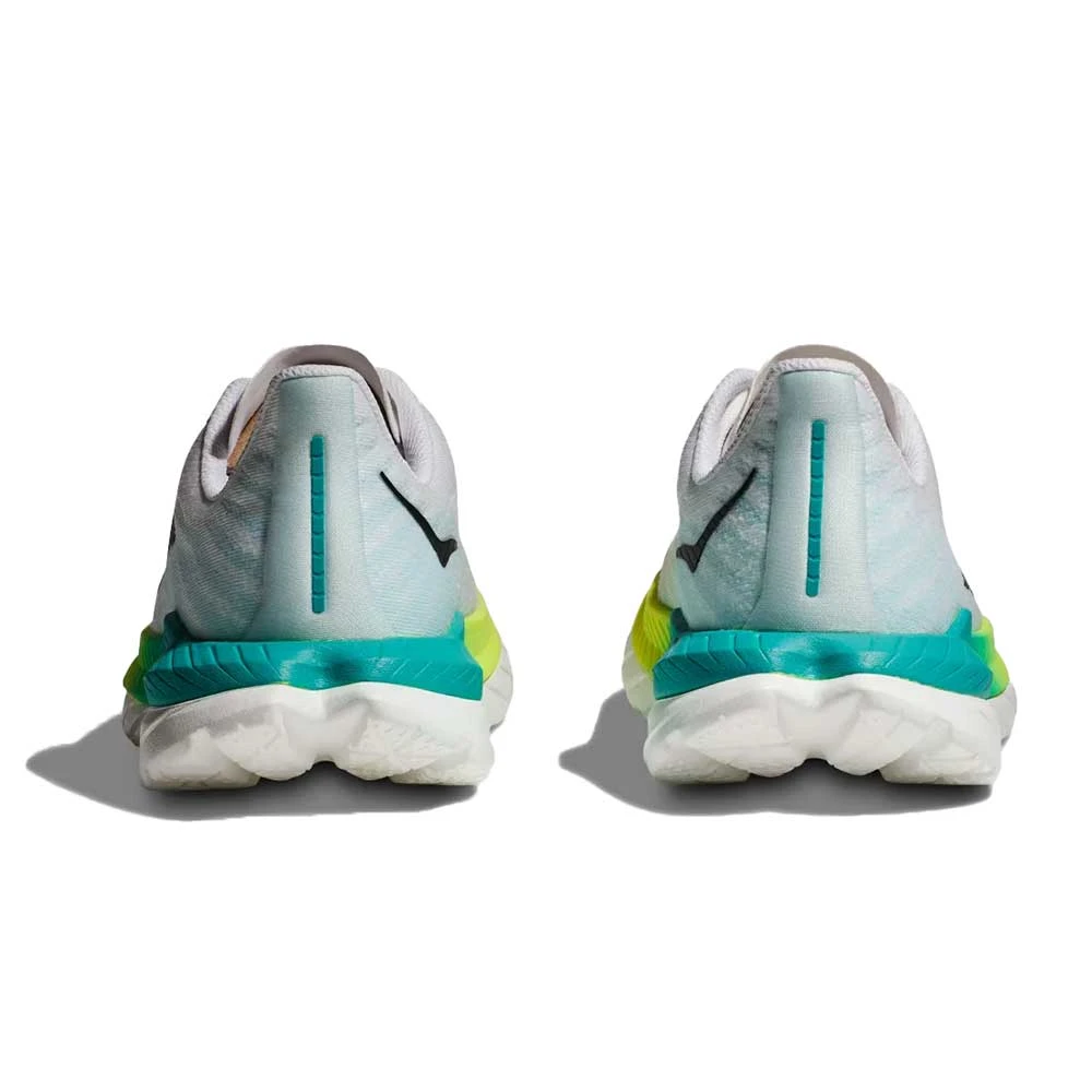 Hoka Women's Mach 5 Running Shoe - White/Blue Glass - Regular (B) - Image 5
