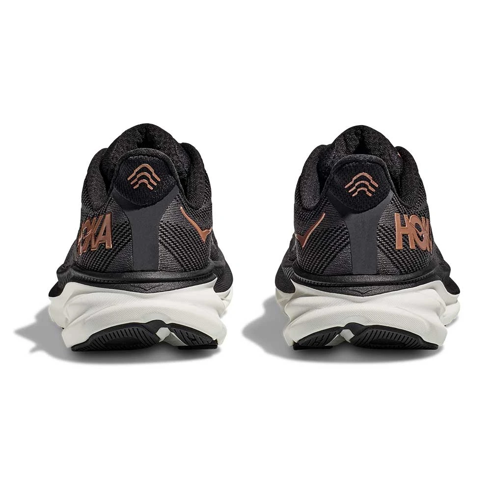 Hoka Women's Clifton 9 Running Shoe - Black/Copper - Wide (D) - Image 7