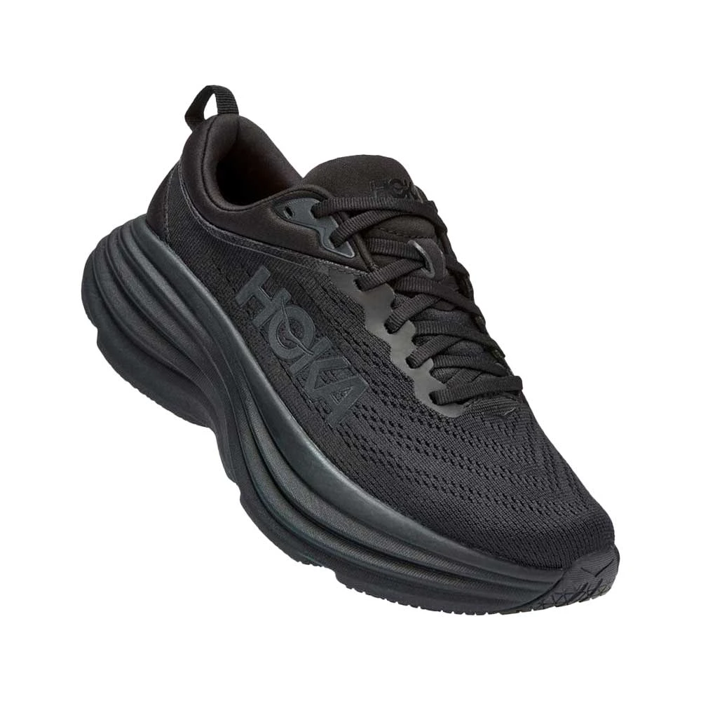 Hoka Men's Bondi 8 Running Shoe - Black/Black - Regular (D) - Image 3