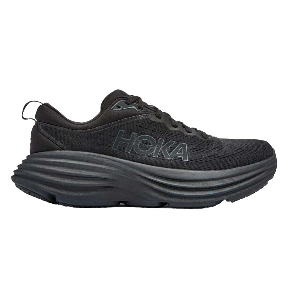 Hoka Men's Bondi 8 Running Shoe - Black/Black - Regular (D)