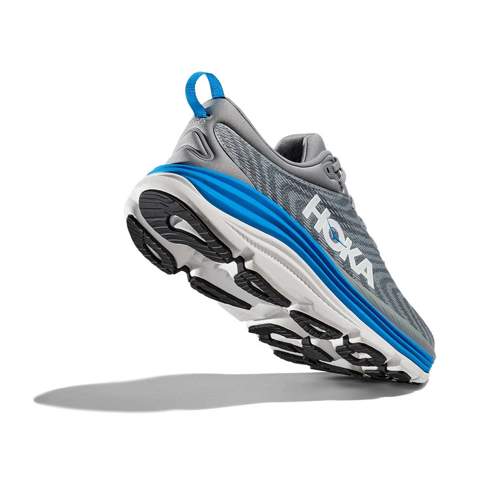 Hoka Men's Gaviota 5 Running Shoe - Limestone/Diva Blue - Regular (D) - Image 5