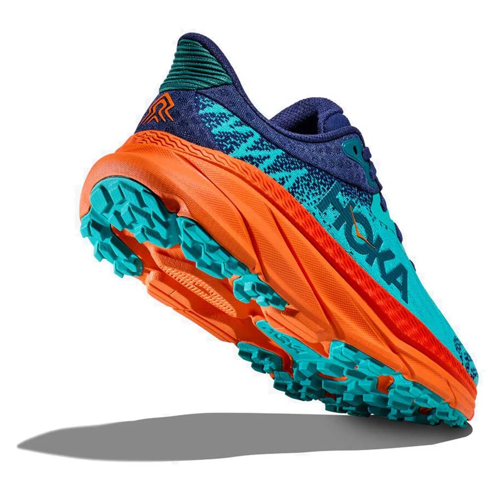 Hoka Men's Challenger ATR 7 Trail Running Shoe - Ceramic/Vibrant Orange- Regular (D) - Image 3