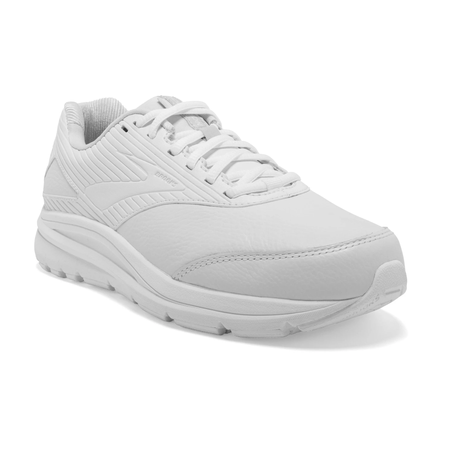 BROOKS Women's Addiction Walker 2 Walking Shoe- White/White- Narrow (2A) - Image 3