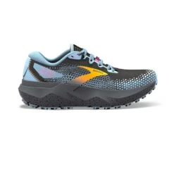 BROOKS Women's Caldera 6 Trail Shoe - Black/Blue/Yellow- Regular (B)