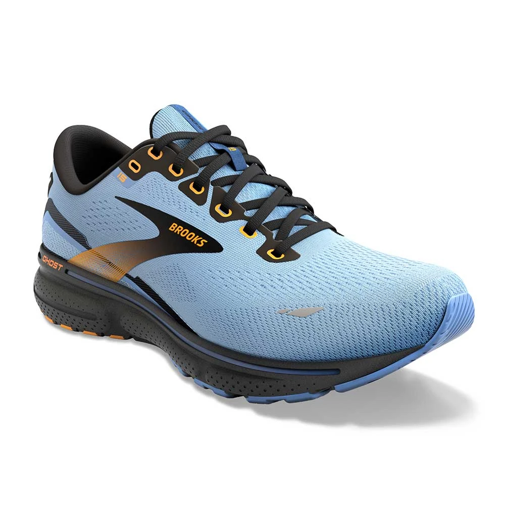 BROOKS Women's Ghost 15 Running Shoe- Light Blue/Black/Yellow - Regular (B) - Image 5