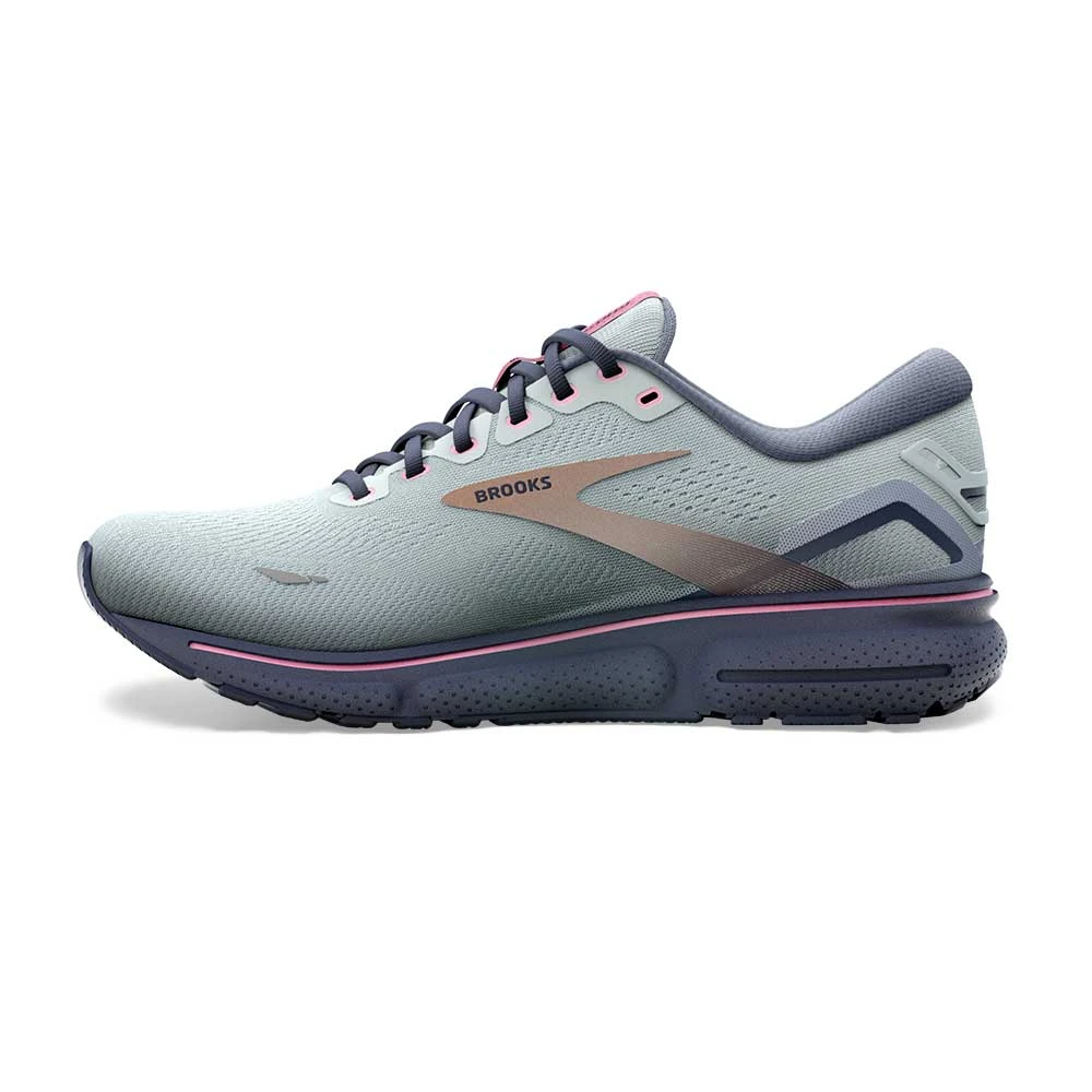 BROOKS Women's Ghost 15 Running Shoe - Spa Blue/Neo Pink/ Copper- Regular (B) - Image 3