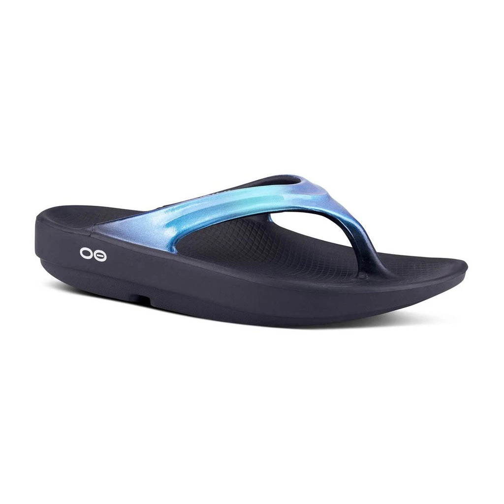 OOfos Women's OOlala Luxe Sandal - Atlantis- Regular (B)