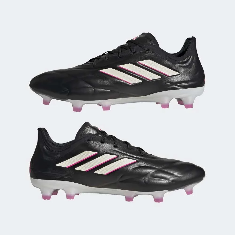 ADIDAS Unisex Copa Pure .1 FG Soccer Shoes - Core Black/Zero Met - Image 5