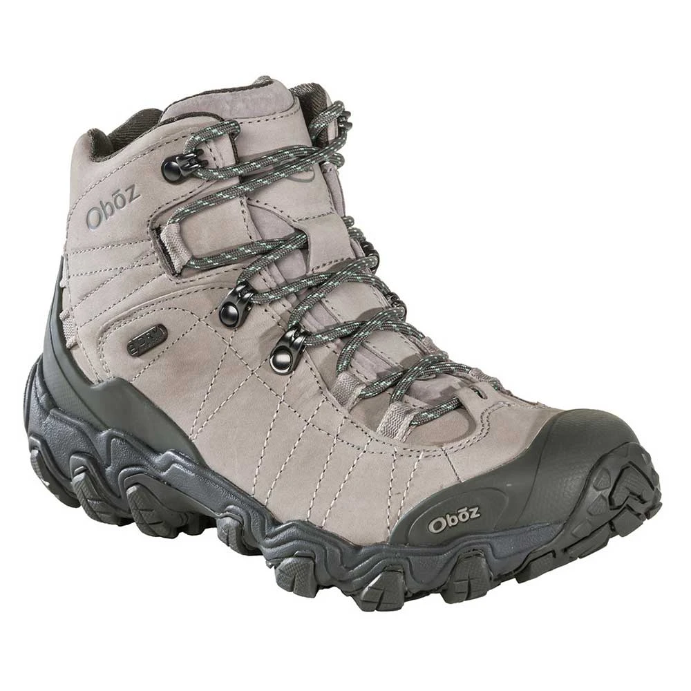 Oboz Women's Bridger Mid B-DRY Hiking Shoe- Frost Gray - Image 2