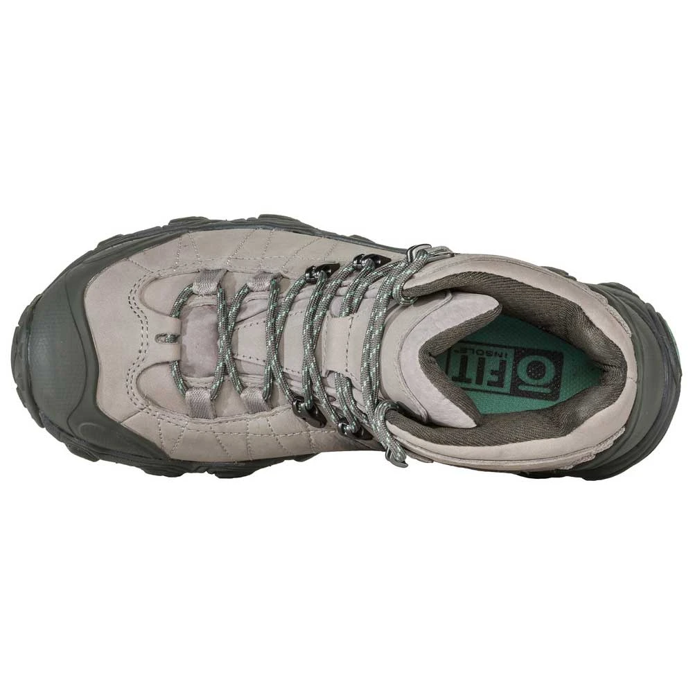 Oboz Women's Bridger Mid B-DRY Hiking Shoe- Frost Gray - Image 4