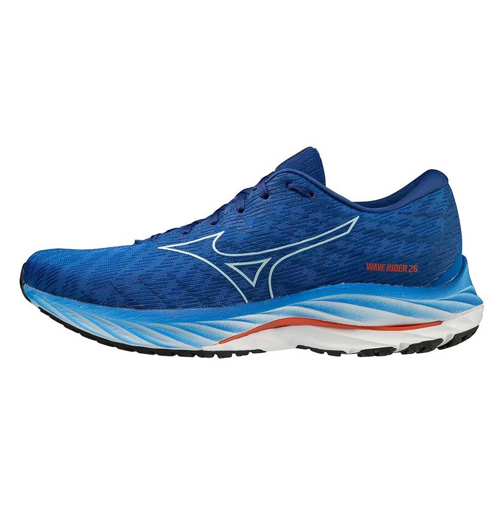 Mizuno Men's Wave Rider 26 Running Shoe- Super Sonic/IceWater- Regular (D) - Image 2