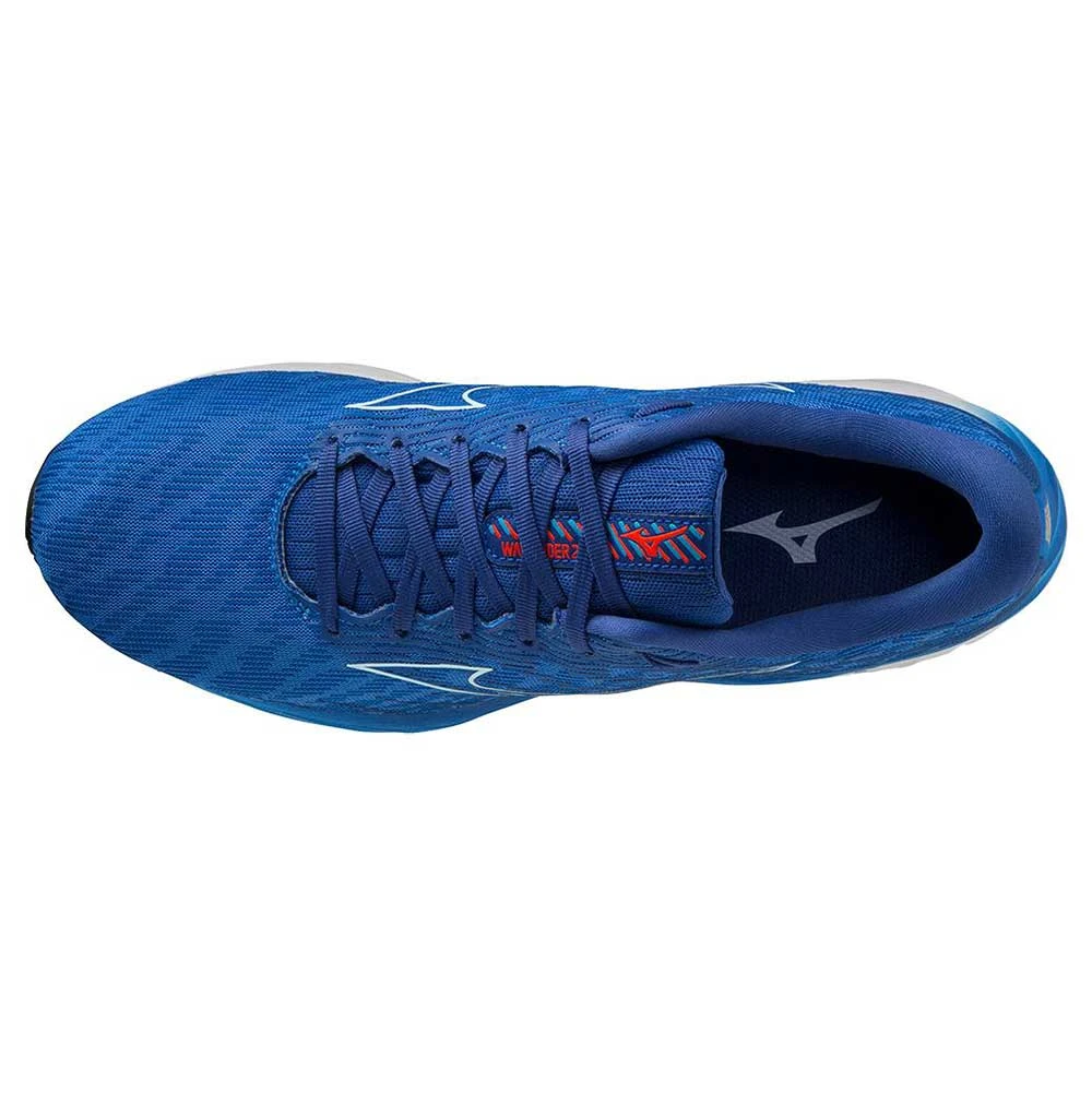 Mizuno Men's Wave Rider 26 Running Shoe- Super Sonic/IceWater- Regular (D) - Image 3