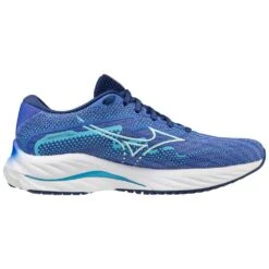 Mizuno Women's Wave Rider 27 Running Shoe - Ultramarine/White- Regular (B)