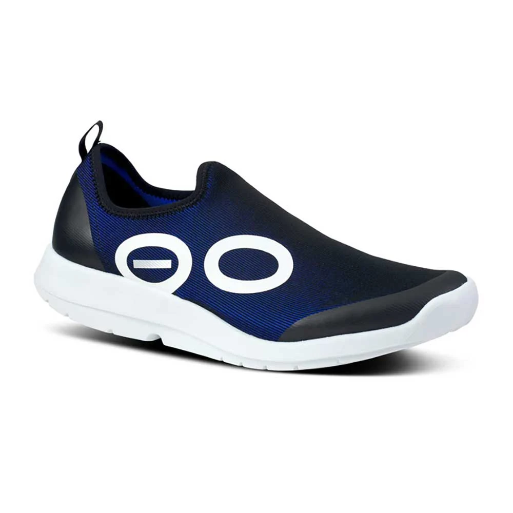 OOfos Men's OOmg Sport Shoe- White/Navy- Regular (D) - Image 2