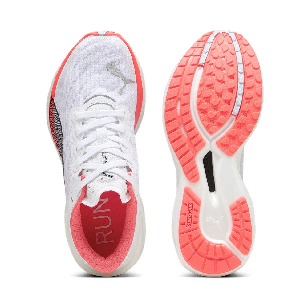 Women's Deviate Nitro 2 Running Shoe - Puma White/Fire Orchid/Icy Blue- Regular (B) - Image 4