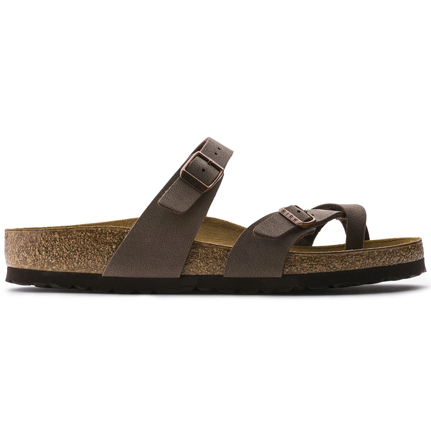 Birkenstock Mayari Suede Mocha Birko-Flor® Nubuck Sandal- Regular/Wide - Image 2