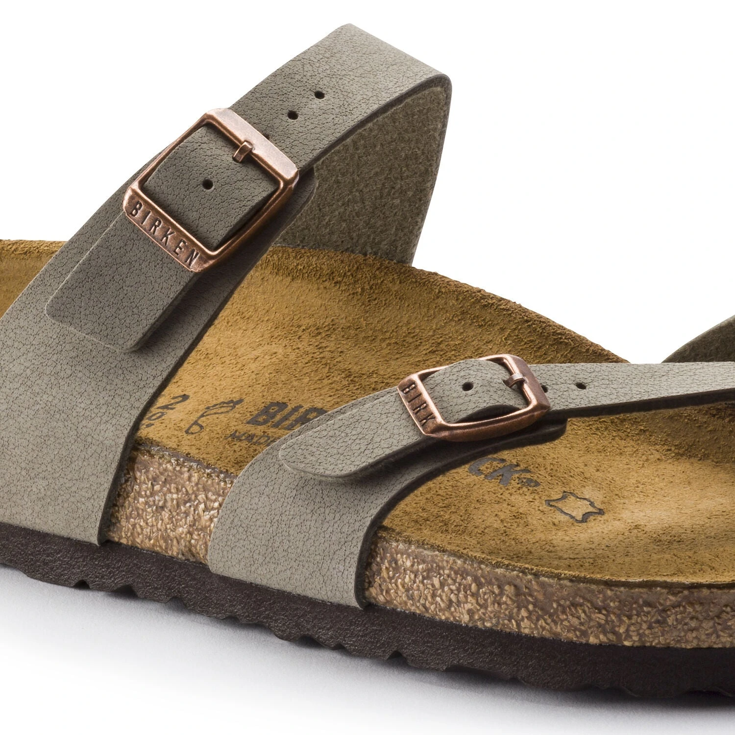 Birkenstock Mayari Cork Stone Birko-Flor Nubuck Sandal- Regular/Wide - Image 5