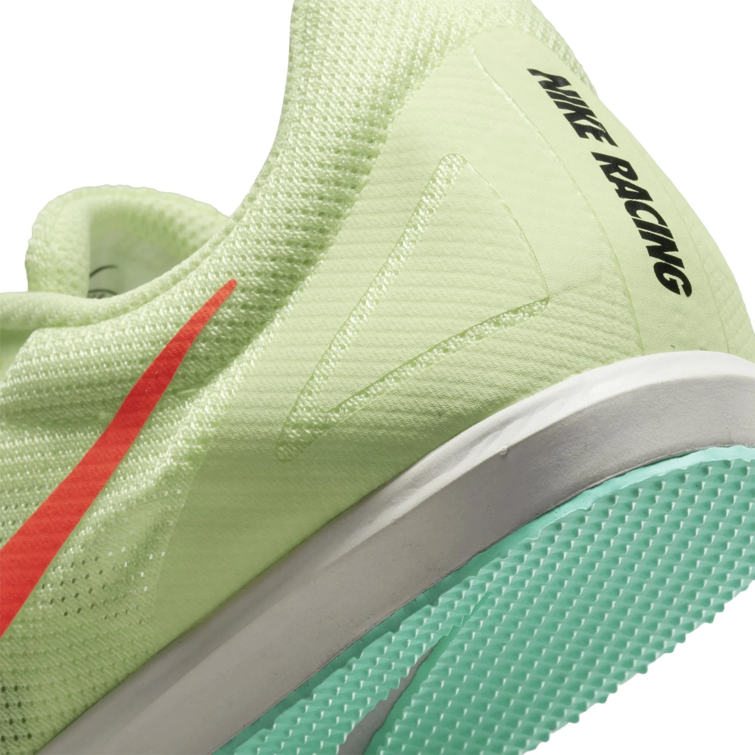 Nike Unisex Zoom Rival D Track Spike - Barely Volt/Hyper Orange/Dynamic Turq - Regular (D) - Image 8