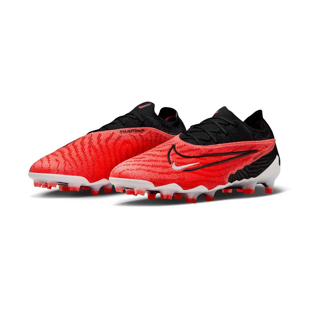 Men's Nike Phantom GX Elite Firm-Ground Soccer Cleats -Bright Crimson/White/University Red/Black - Regular (D) - Image 3