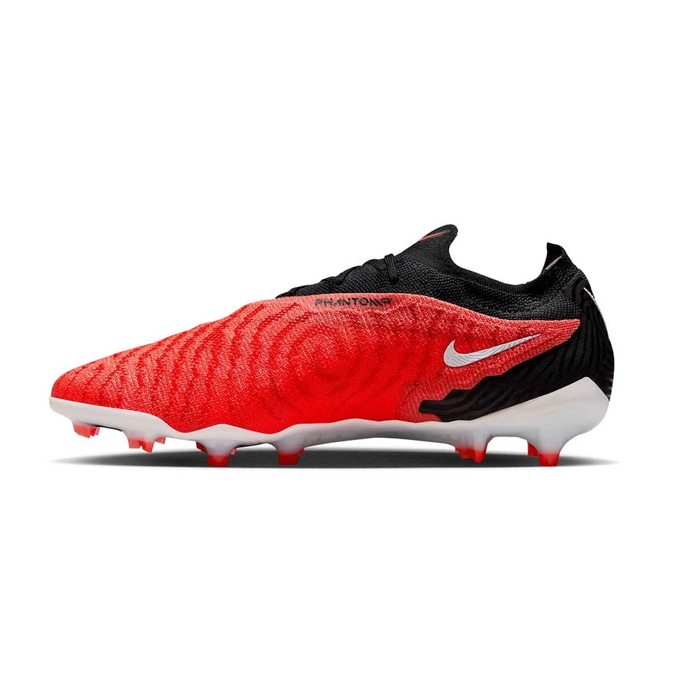 Men's Nike Phantom GX Elite Firm-Ground Soccer Cleats -Bright Crimson/White/University Red/Black - Regular (D) - Image 2