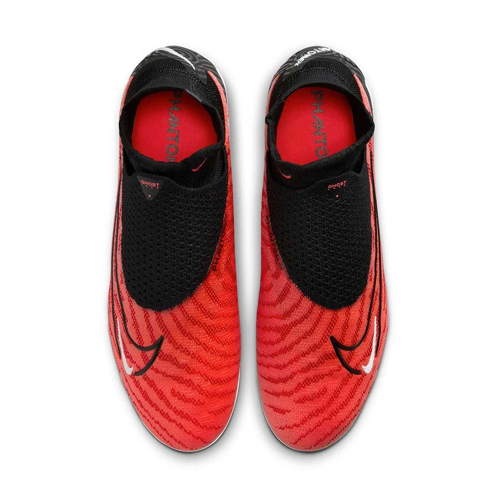 Nike Gripknit Phantom GX Elite Dynamic Fit FG Soccer Cleat - Bright Crimson/Black-White- Regular (D) - Image 4