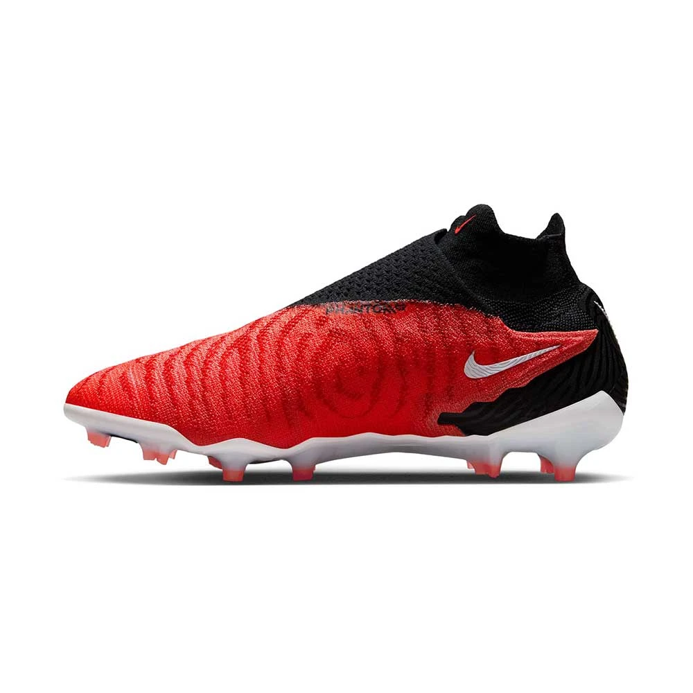 Nike Gripknit Phantom GX Elite Dynamic Fit FG Soccer Cleat - Bright Crimson/Black-White- Regular (D) - Image 3