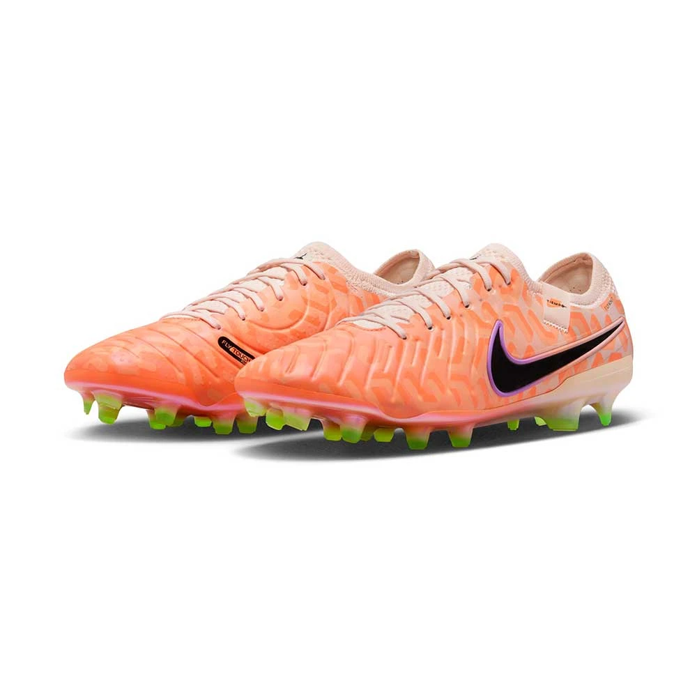 Nike Tiempo Legend 10 Elite NU FG Soccer CLeat - Guava Ice/Black- Regular (D) - Image 2
