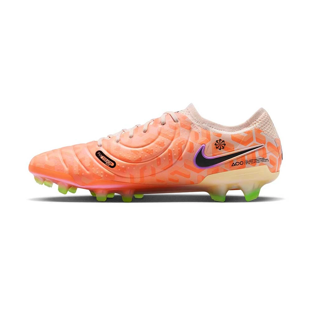 Nike Tiempo Legend 10 Elite NU FG Soccer CLeat - Guava Ice/Black- Regular (D) - Image 3