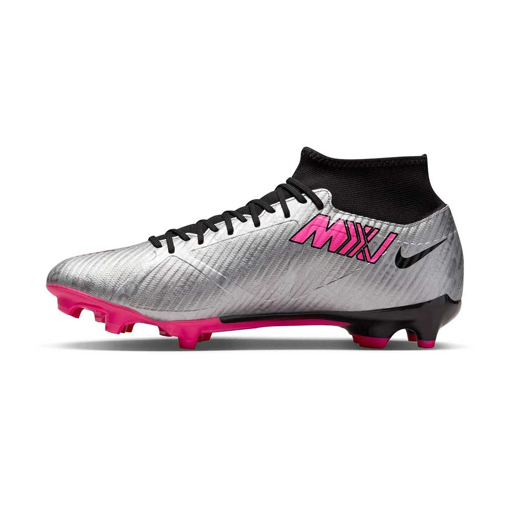 Unisex Nike Zoom Mercurial Superfly 9 Academy XXV MG Soccer Cleats - Metallic Silver/Hyper Pink - Image 2