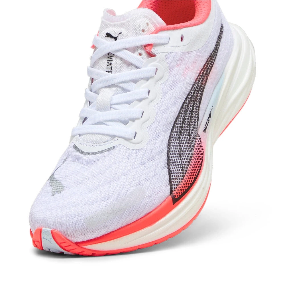 Women's Deviate Nitro 2 Running Shoe - Puma White/Fire Orchid/Icy Blue- Regular (B) - Image 5