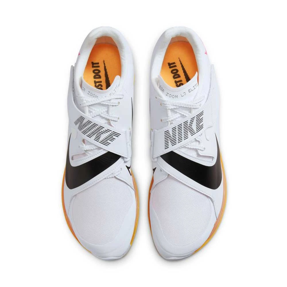 Unisex Nike Air Zoom Long Jump Elite Track Spike - White/Black/Laser Orange - Regular (D) - Image 4