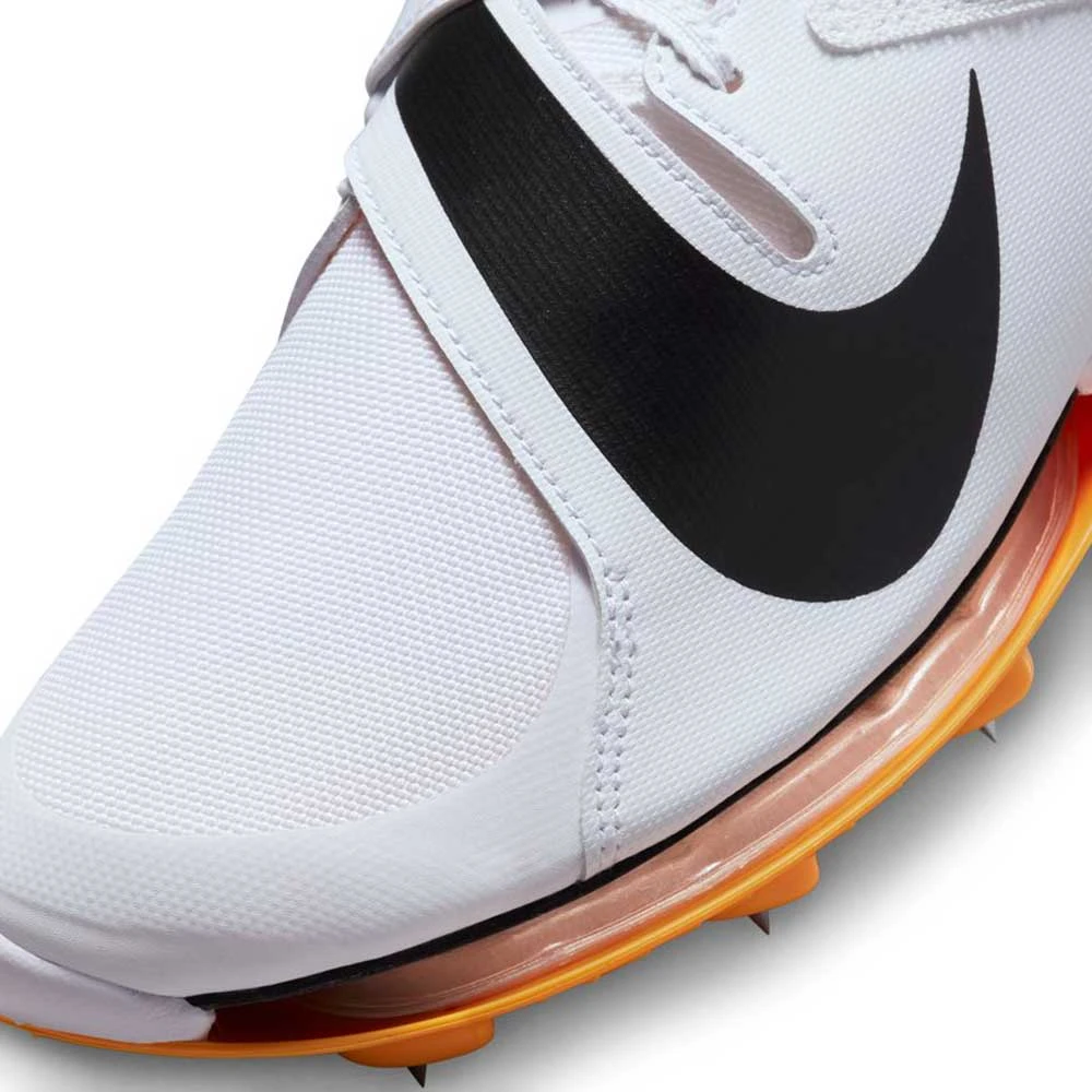 Unisex Nike Air Zoom Long Jump Elite Track Spike - White/Black/Laser Orange - Regular (D) - Image 6